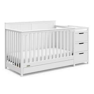 Reviews For Graco Remi Pebble Gray White In Convertible Crib And