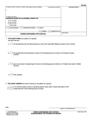 Conservatorship Forms California Fill Online Printable Fillable