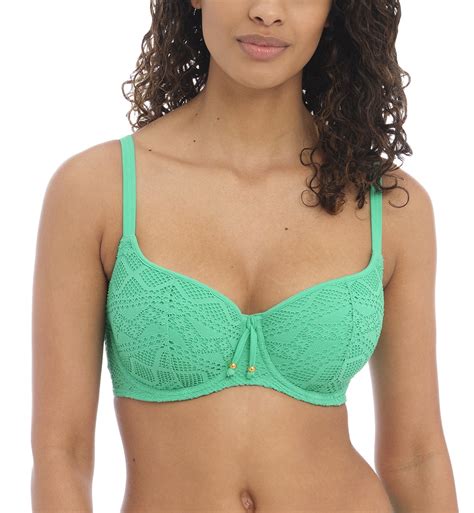 Freya Sundance Crochet Sweetheart Padded Underwire Bikini Top