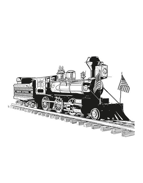 Old Vintage Steam Train Wall Decal Sticker. Antique Locomotive Train ...