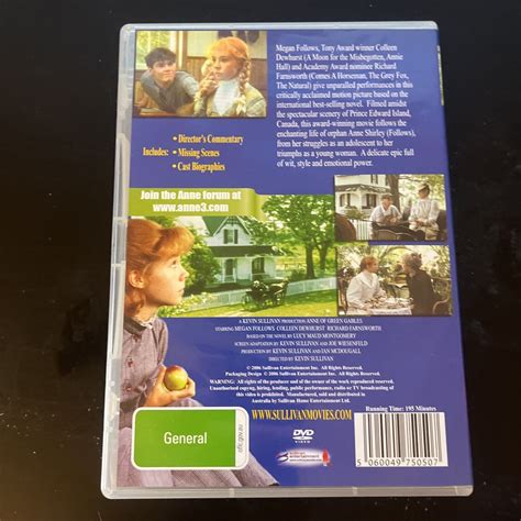 Anne Of Green Gables Dvd 1983 Megan Follows Colleen Dewhurst New A