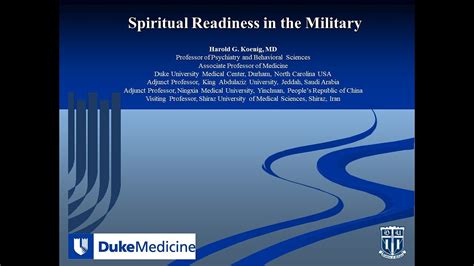 Spiritual Readiness In The Military Youtube