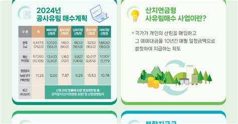 산림청 여의도 면적 15배 사유림 매수579억 투입