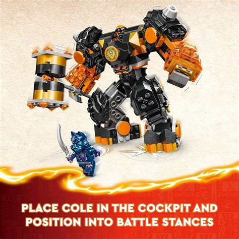 LEGO NINJAGO Coles Elemental Earth Mech Action Figure Toy Dragons