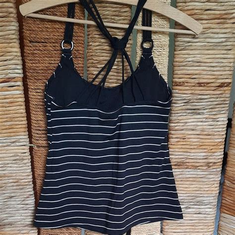 Tankini Oberteil Schwarz Mit Weissen Streifen Kaufen Auf Ricardo