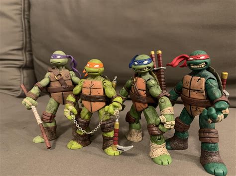My 2012 Playmates TMNT repaints (by me) : r/TMNT