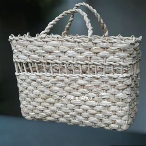 Bolsa Feira Palha De Milho 26CM Shopee Brasil