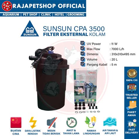 Jual EXTERNAL FILTER SUNSUN CPA 3500 CANISTER EKSTERNAL FISH POND