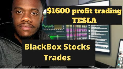 Live Day Trading Profit Trading Tesla Stock Using Blackbox