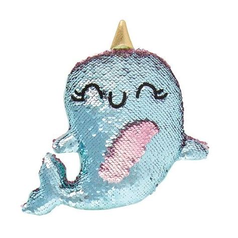 Fall In Love With This Sweet Magic Sequin Narwhal Plush Complete With