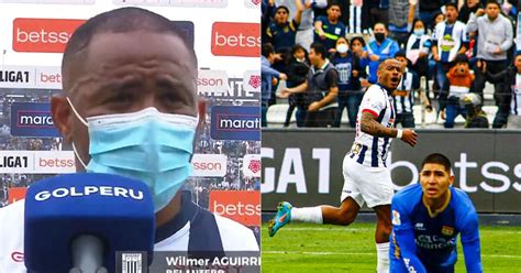 Wilmer Aguirre se mostró contento tras darle el triunfo a Alianza Lima