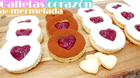 Galletas Coraz N De Mermelada Pastas De Mantequilla F Ciles Regalo