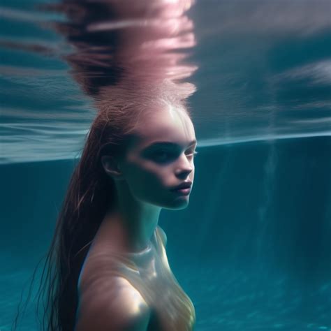 Krea Ai Inka Williams Swimming Naked Underwater