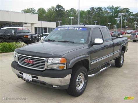 2001 Storm Gray Metallic Gmc Sierra 2500hd Sl Extended Cab 62714837 Car Color