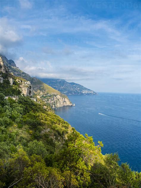 Italy Campania Gulf Of Salerno Sorrent Amalfi Coast Positano