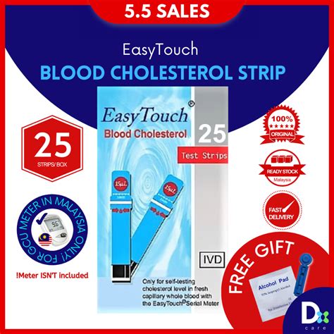 Easytouch Blood Cholesterol Strip Strips Box For