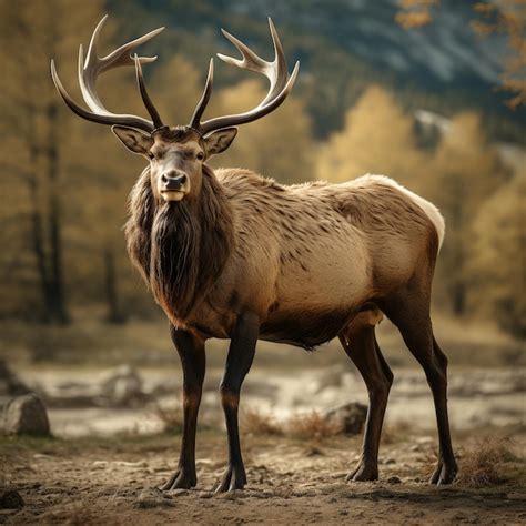 Premium Ai Image Illustration Of Full Body Elk In The Wildlife Wide