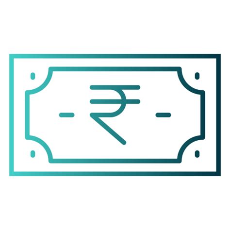 Indian rupee Generic gradient outline icon