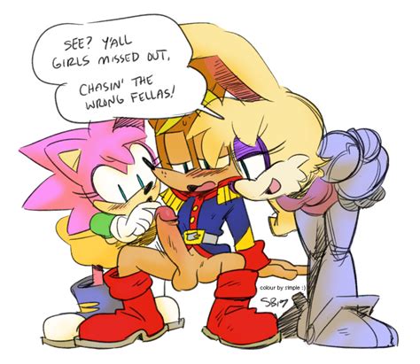 Rule 34 2017 Amy Rose Anthro Antoine Dcoolette Balls Bunnie Rabbot