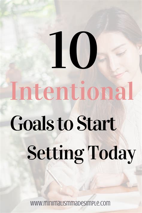 Intentional Goal Ideas For Intentional Living Artofit