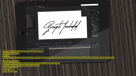 Handcraft Animated Handwriting After Effects Template Videohive