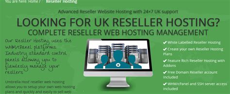 Reseller Website Hosting By Dedicated Host Umbrella Host