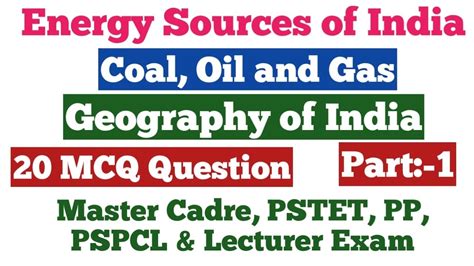 Energy Resources Of India Mcq Part 1।।geography Of India।।minerals Of