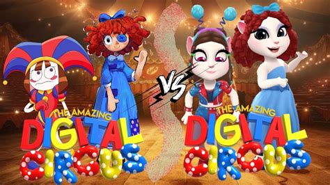 My Talking Angela 2 Makeover The Amazing Digital Circus Pomni 🎪 Vs Ragatha 💜 Cosplay