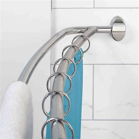 Zenna Home® Neverrust® 72 Inch Aluminum Double Curved Shower Rod Bed