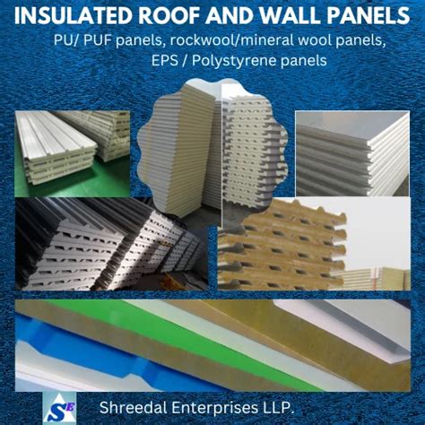 PPGI Color Coated INSULATED SANDWICH PANELS For Roof And Walls At Rs