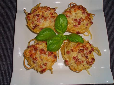 Spaghetti Carbonara Muffins Von Hobbykochen Chefkoch De