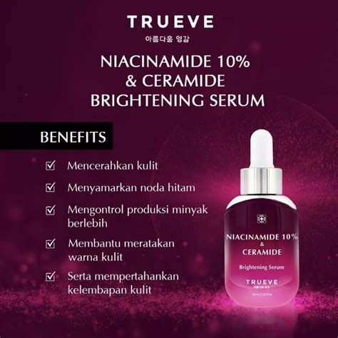 Jual Trueve Niacinamide Ceramide Brightening Serum Isi Ml New