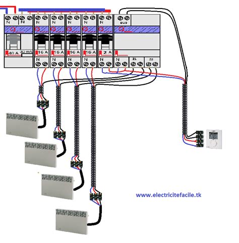 Branchement Du Gestionnaire D Nergie Par Fil Pilote Schema Electrique