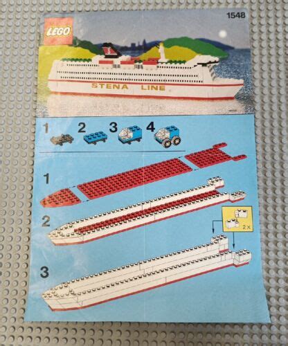 Lego Nur Anleitung Stena Line F Hre Schiff Ebay