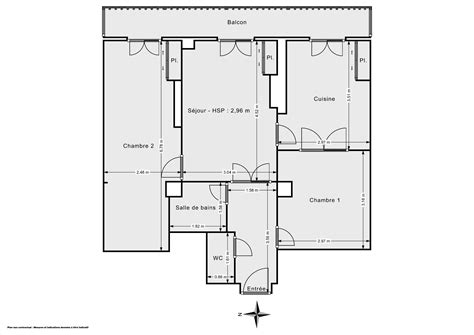 À Rénover 3 pièces de 56 m2 Très beau potentiel dernier étage