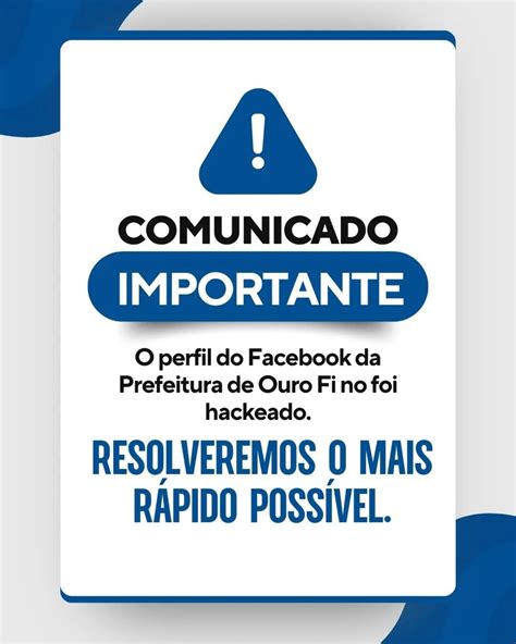 Facebook De Prefeitura Em Mg é Hackeado E Conta Faz Postagens Com