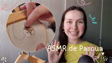 Asmr Bordando Un Conejito De Pascua Mini Bordado Youtube