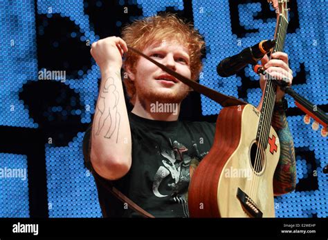 Ed Sheeran Performing At The Festival Hall In Melbourne Featuring Ed