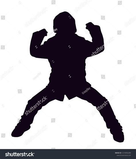 Black Boy Silhouette Vector Illustration Stock Vector (Royalty Free) 1210956289 | Shutterstock