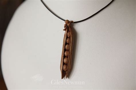 Seed Pod Pendant Hand Carved By Knife From English Oak By Giles Newman