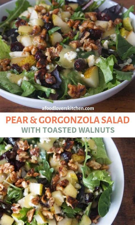 Pear And Gorgonzola Salad A Food Lover S Kitchen