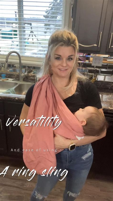 Different Ways To Wear A Ring Sling Baby Wants To Be Held All Day