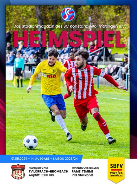 Heimspiel Das Stadionmagazin Des Sc Konstanz Wollmatingen E V