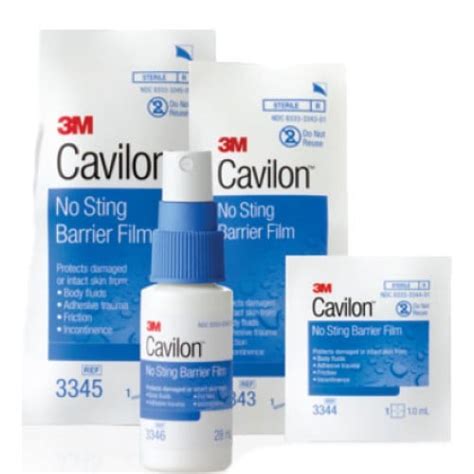 Cavilon No Sting Barrier Film Spray Wipes Applicator 3m 3344