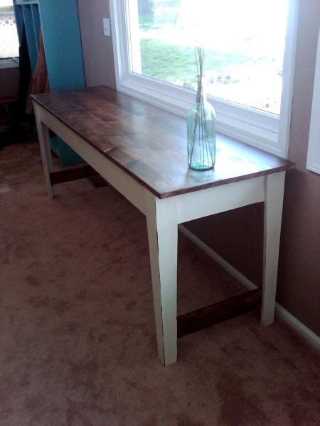 Diy Farmhouse Narrow Table Estimated Cost 40 Beginner Level Weekend