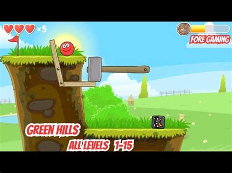 Red Ball Green Hills All Levels Youtube