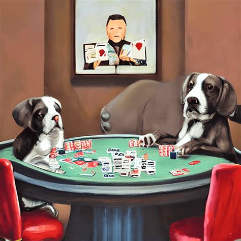 Dogs Playing Poker Painting Series · Creative Fabrica