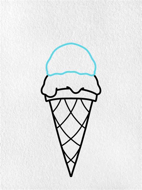 How To Draw An Ice Cream Cone