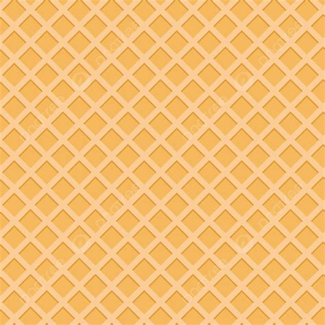 Wafer Seamless Pattern Texture Background Vector Illustration Dessert