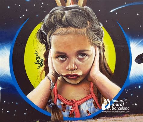 GRAFFITI REALISMO RETRATO NIÑA Graffiti Street Art Mural Painting